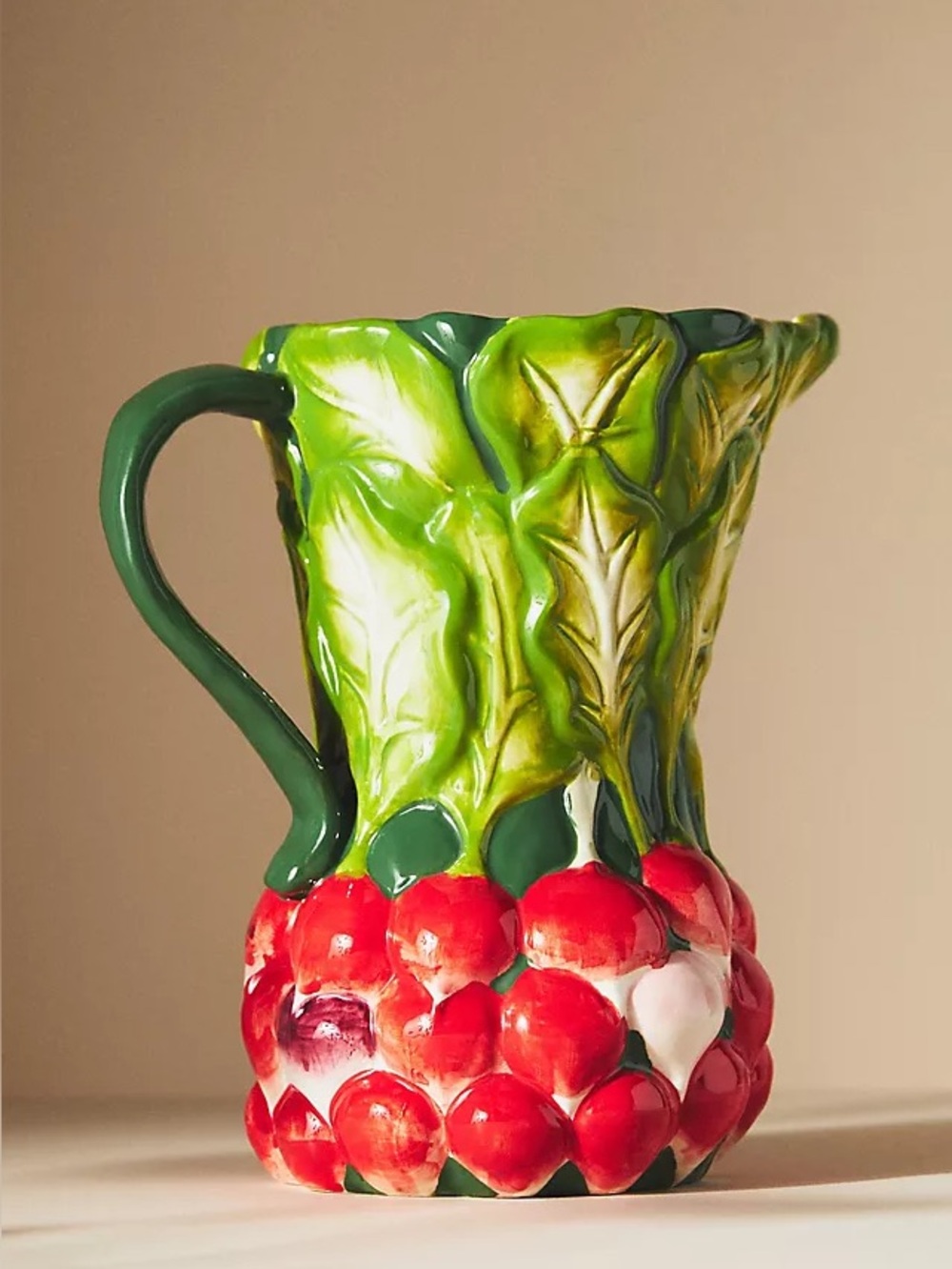 Anthropologie Farmstand Radish Pitcher